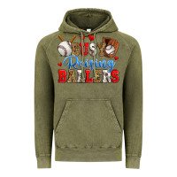 Vintage Olive busy raising ballers baseball Vintage Hoodie - Zillion Design Studio