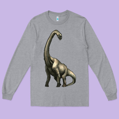 Brachiosaurus Long Sleeve Tee Designed By Artiststas