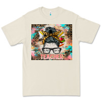 Teacher Messy Bun Tumbler Premium Tee | Teevron