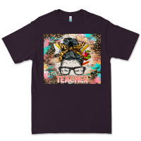 Plum teacher messy bun tumbler Premium Tee - BarkalooDesign