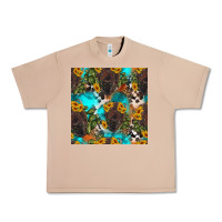 Burro western bison and sunflowers seamless pattern Urban Heavy Tee - HRA Design Shop