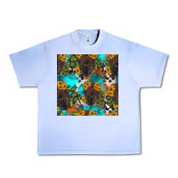 Grape Ice western bison and sunflowers seamless pattern Urban Heavy Tee - HRA Design Shop