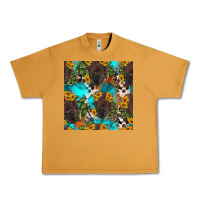 Peanut Butter western bison and sunflowers seamless pattern Urban Heavy Tee - HRA Design Shop