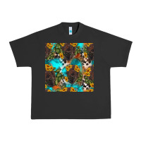 Pigment Black western bison and sunflowers seamless pattern Urban Heavy Tee - HRA Design Shop