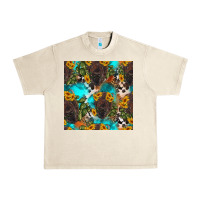 Sandshell western bison and sunflowers seamless pattern Urban Heavy Tee - HRA Design Shop