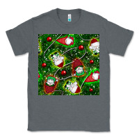 Charcoal Heather christmas gnomes seamless pattern Classic Tee - BundleAndBundleShop