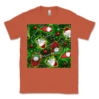 Copper christmas gnomes seamless pattern Classic Tee - BundleAndBundleShop
