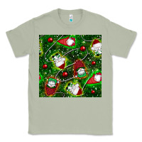 Matcha christmas gnomes seamless pattern Classic Tee - BundleAndBundleShop