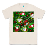 Natural christmas gnomes seamless pattern Classic Tee - BundleAndBundleShop