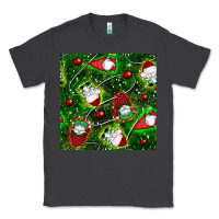 Smoke christmas gnomes seamless pattern Classic Tee - BundleAndBundleShop
