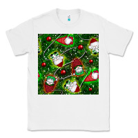 White christmas gnomes seamless pattern Classic Tee - BundleAndBundleShop