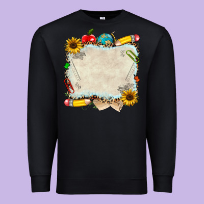 School Your Text Here Premium Sweatshirt Designed By Nancycooperartshop