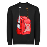 Black red bat backpack fa element Heavyweight Sweatshirt - FaDigitalArtStudio