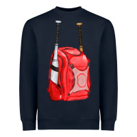 Navy red bat backpack fa element Heavyweight Sweatshirt - FaDigitalArtStudio