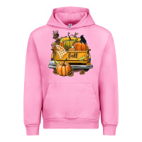Fuchsia Pink Fall Truck Urban Hoodie - texasbilliewilder