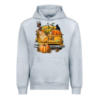 Heather Grey Fall Truck Urban Hoodie - texasbilliewilder