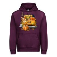 Mauve Wine Fall Truck Urban Hoodie - texasbilliewilder