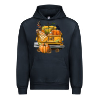Navy Fall Truck Urban Hoodie - texasbilliewilder