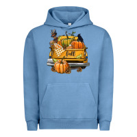 Pigment Pebble Blue Fall Truck Urban Hoodie - texasbilliewilder