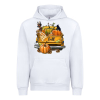 White Fall Truck Urban Hoodie - texasbilliewilder
