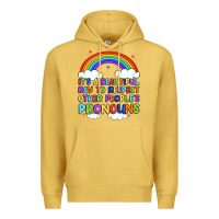 Antique Gold it's a beautiful day to respect other people's pro Premium Hoodie - Artiststas