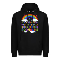 Black it's a beautiful day to respect other people's pro Premium Hoodie - Artiststas