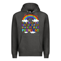 Charcoal Heather it's a beautiful day to respect other people's pro Premium Hoodie - Artiststas