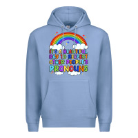 Colony Blue it's a beautiful day to respect other people's pro Premium Hoodie - Artiststas