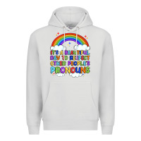 Dove Grey it's a beautiful day to respect other people's pro Premium Hoodie - Artiststas