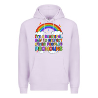 Lilac it's a beautiful day to respect other people's pro Premium Hoodie - Artiststas