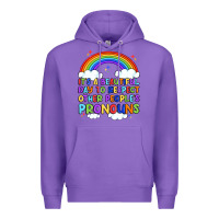 Purple it's a beautiful day to respect other people's pro Premium Hoodie - Artiststas