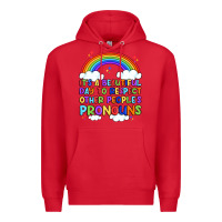 Red it's a beautiful day to respect other people's pro Premium Hoodie - Artiststas