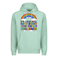 Seafoam it's a beautiful day to respect other people's pro Premium Hoodie - Artiststas