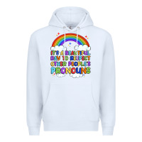 White it's a beautiful day to respect other people's pro Premium Hoodie - Artiststas
