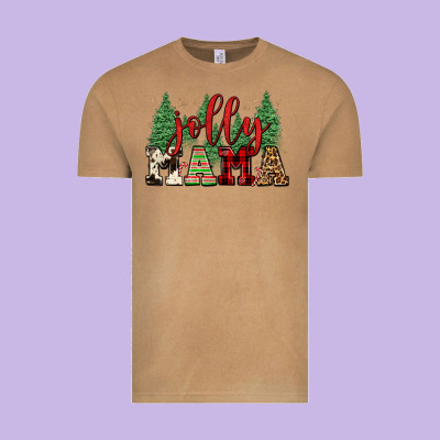 Jolly Mama Vintage Tee Designed By Fadigitalartstudio