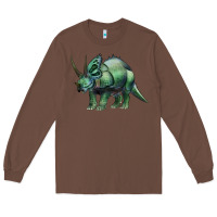 Chestnut dinosaur triceratops Long Sleeve Tee - Artiststas