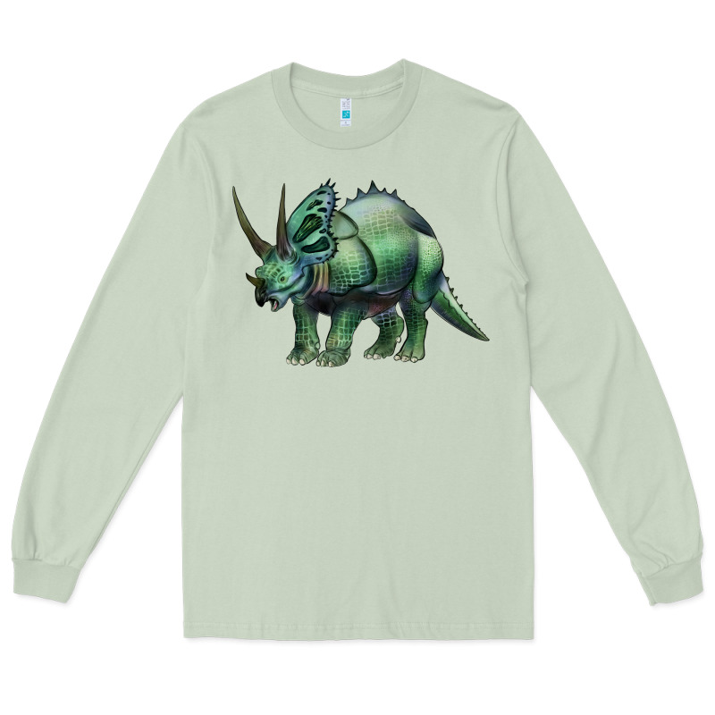 Dinosaur Triceratops Long Sleeve Tee by Artiststas | Teevron