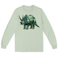 Matcha dinosaur triceratops Long Sleeve Tee - Artiststas