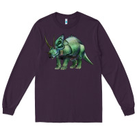 Plum dinosaur triceratops Long Sleeve Tee - Artiststas