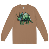 Toasted Coconut dinosaur triceratops Long Sleeve Tee - Artiststas