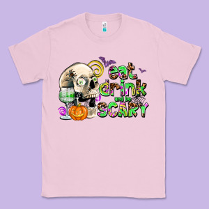 Eat Drınk And Be Scary Classic Tee Designed By Adodesignshop