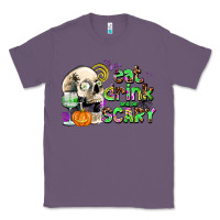 Lavender eat drınk and be scary Classic Tee - AdoDesignShop
