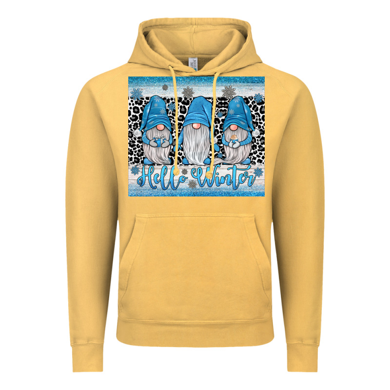 Hello Winter Gnome Vintage Hoodie by JahusDesignShop | Teevron