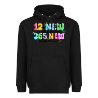 Black 12 new chapter 365 new chances Heavyweight Hoodie - MaliasSmallBusiness