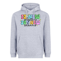 Heather Grey 12 new chapter 365 new chances Heavyweight Hoodie - MaliasSmallBusiness