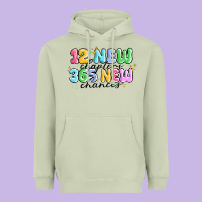 12 New Chapter 365 New Chances Heavyweight Hoodie Designed By Maliassmallbusiness