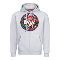 Heather Grey Western Gigi Patriotic Zipper Hoodie - LillyAllenDesigns
