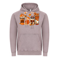Vintage Zinc Fall Coffee Cups Vintage Hoodie - texasbilliewilder