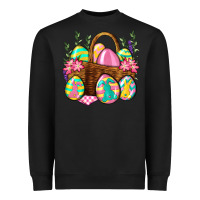Black Easter eggs with basket Easter Day Heavyweight Sweatshirt - Neo Western