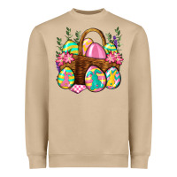 Mushroom Easter eggs with basket Easter Day Heavyweight Sweatshirt - Neo Western